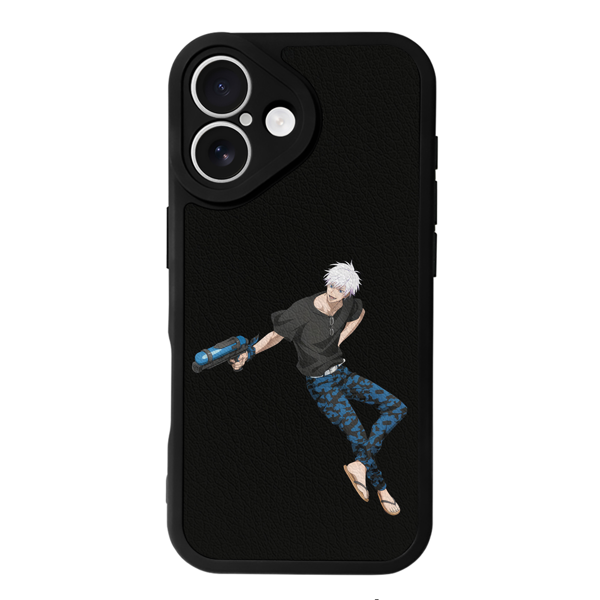 （画像用） 呪術廻戦 Jujutsu Kaisen 【iPhone 16シリーズ対応】シリコンスマホケース（レザー調） 材質：シリコン